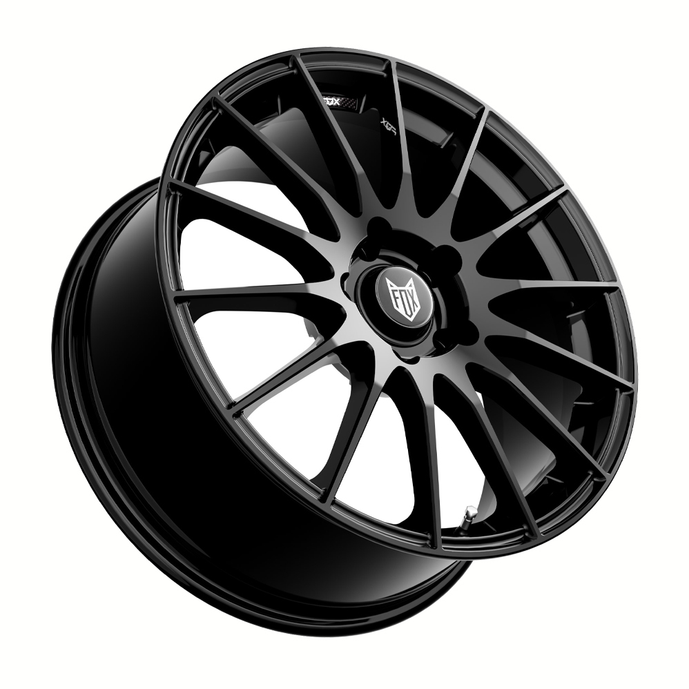 15 Inch Fox Racing FX004 Black Alloy Wheels