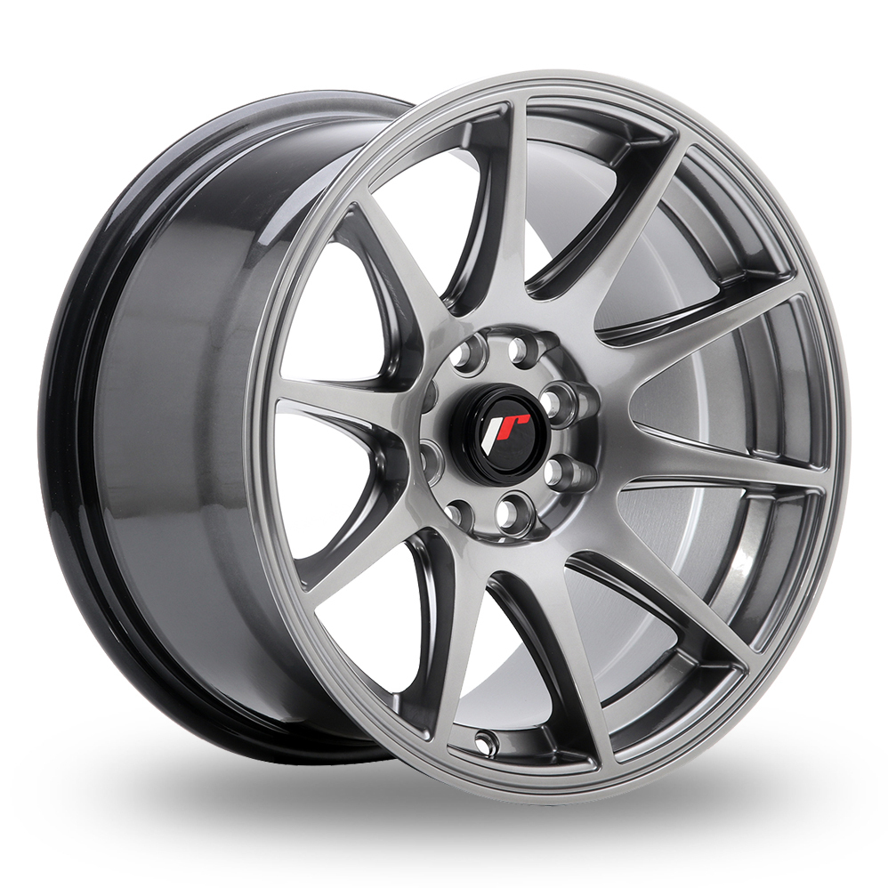 18 Inch Japan Racing JR11 (18x8.5) (Custom Fitment) Hyper Black Alloy Wheels