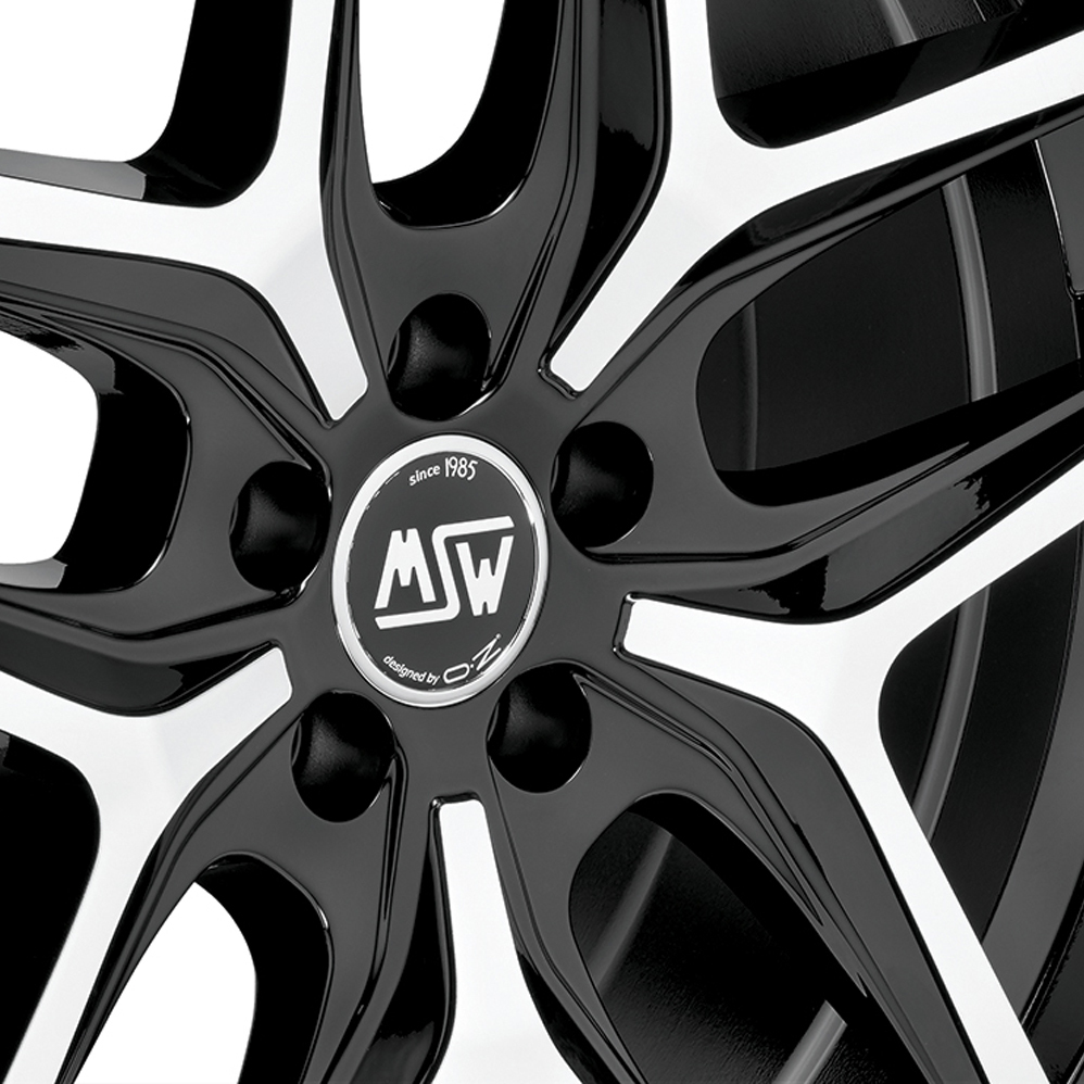 19 Inch MSW (by OZ) 40 Black Polished Alloy Wheels