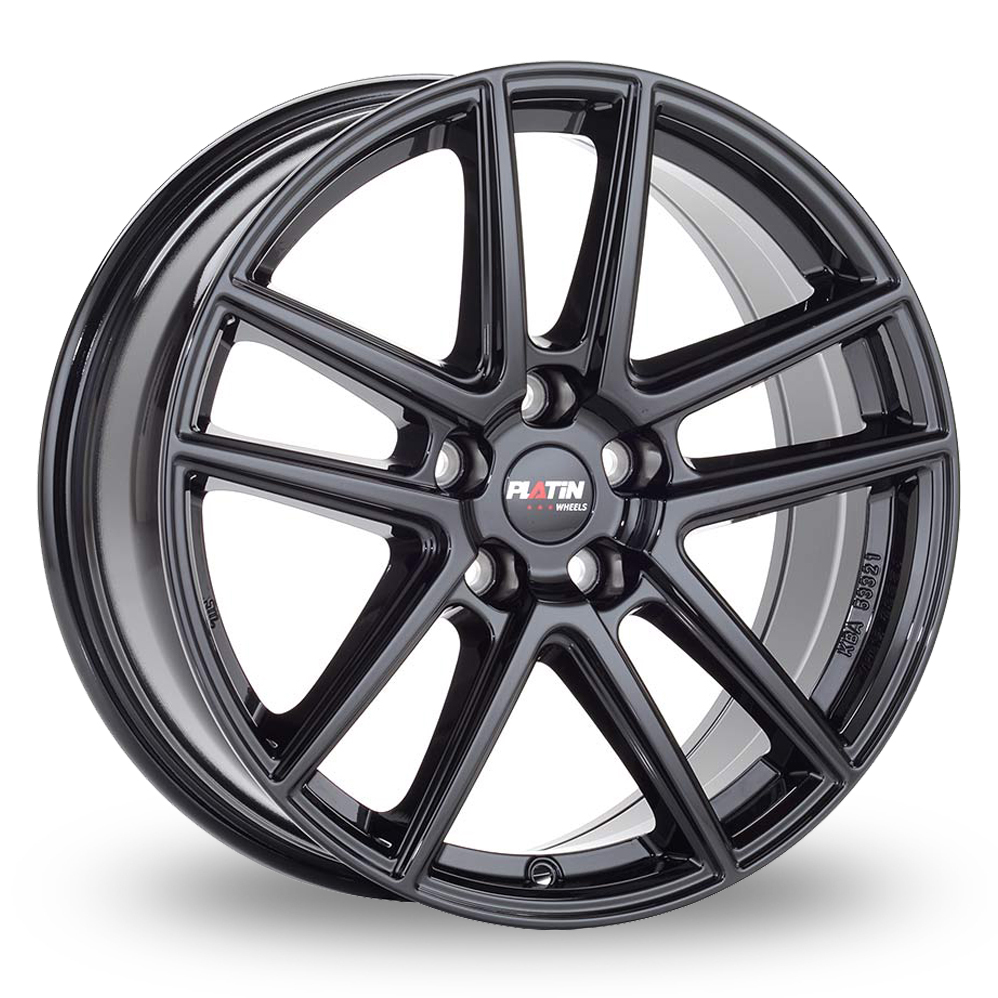 19 Inch Platin P 73 Gloss Black Alloy Wheels