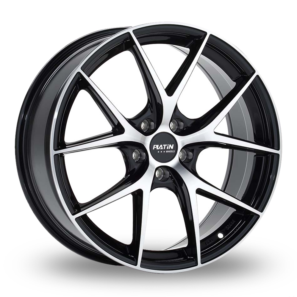 20 Inch Platin P 94 Black Polished Alloy Wheels