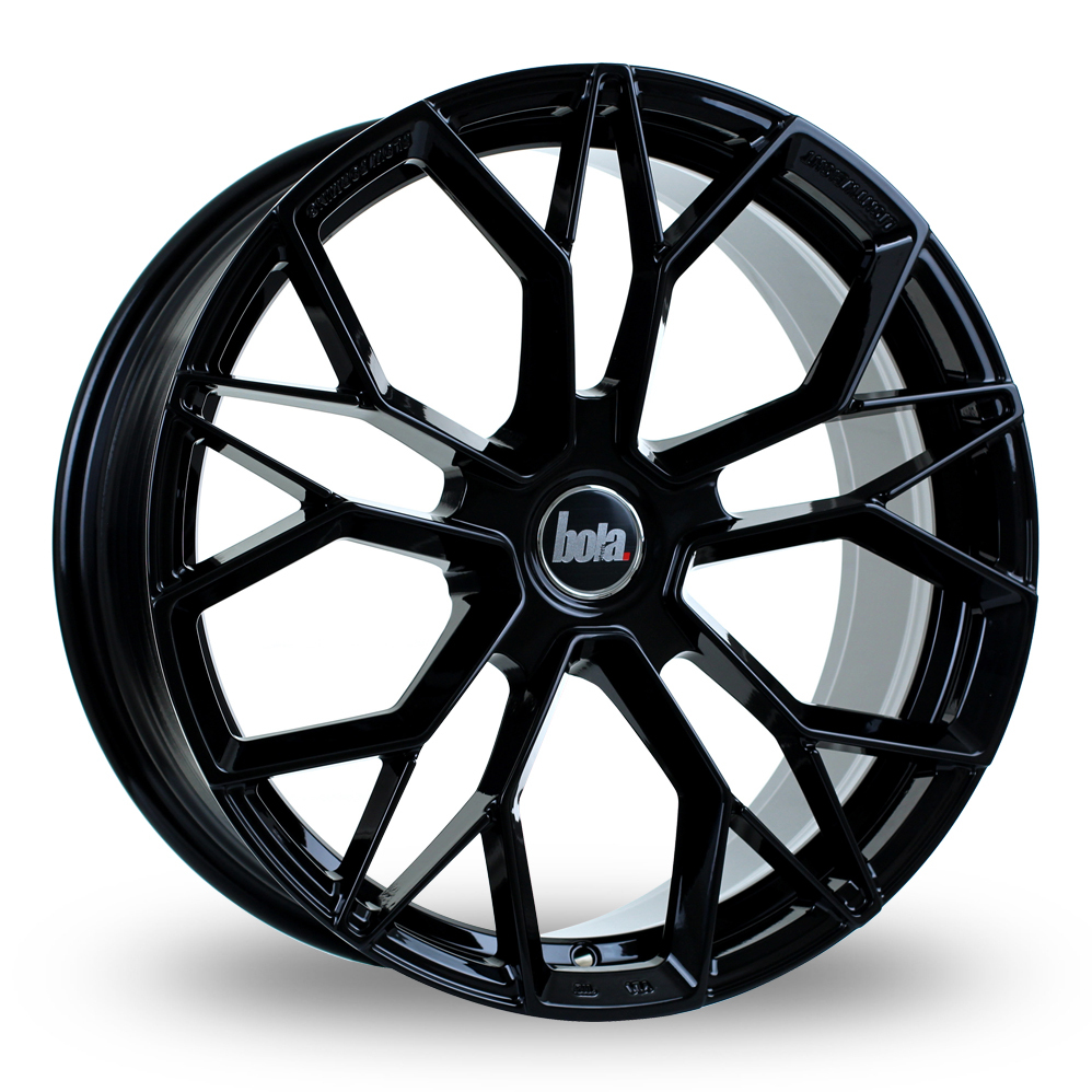 19 Inch Bola FLF Gloss Black Alloy Wheels