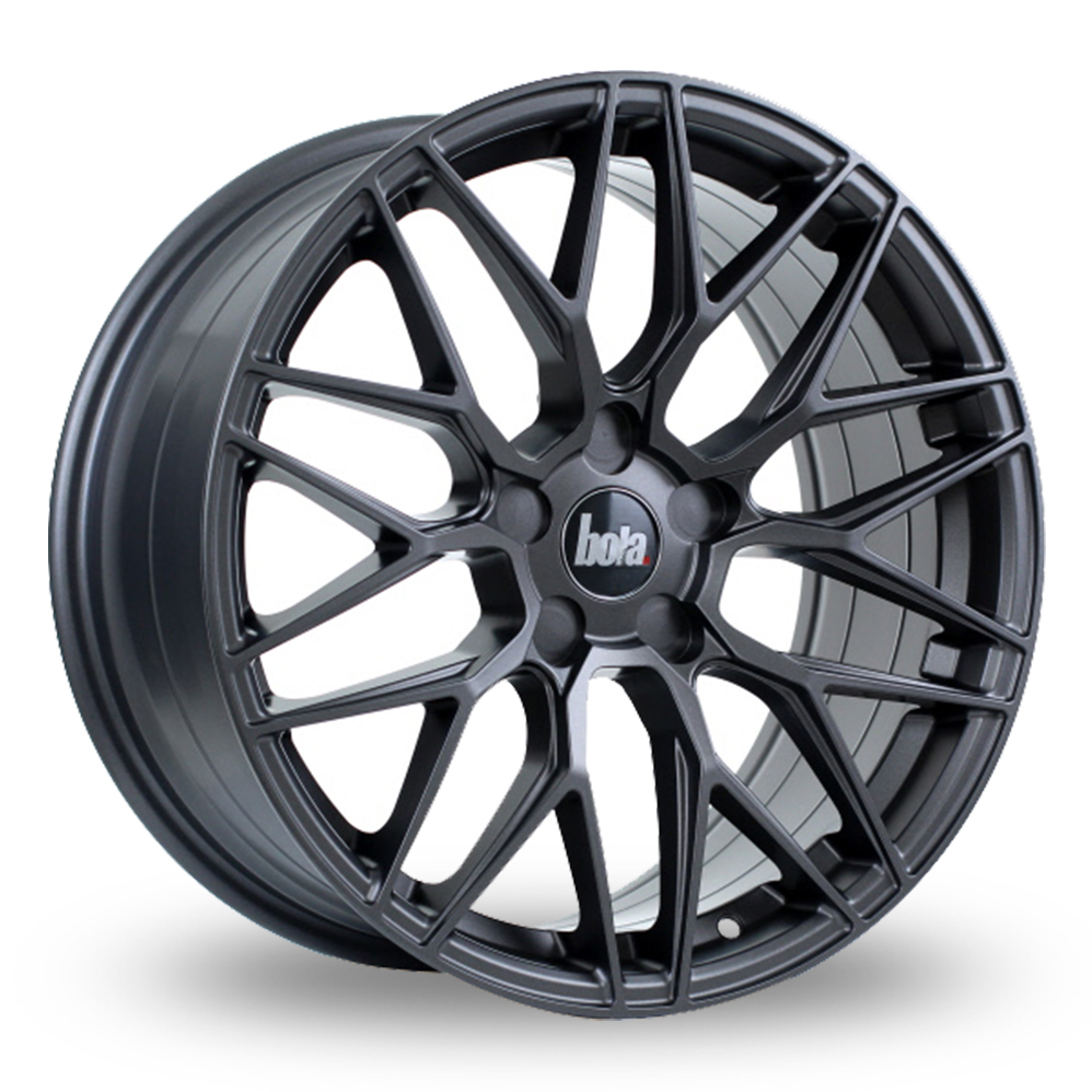 18 Inch Bola B17 Matt Gun Metal Alloy Wheels