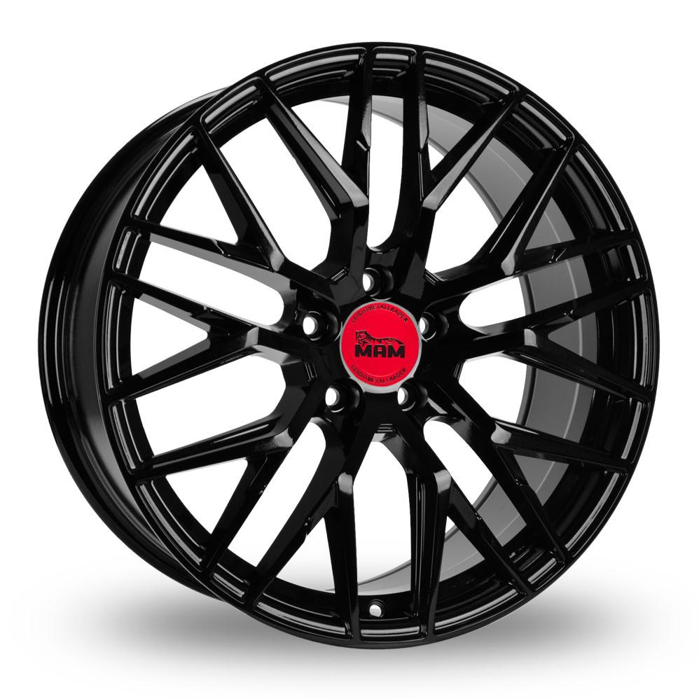 20 Inch MAM RS4 Gloss Black Alloy Wheels