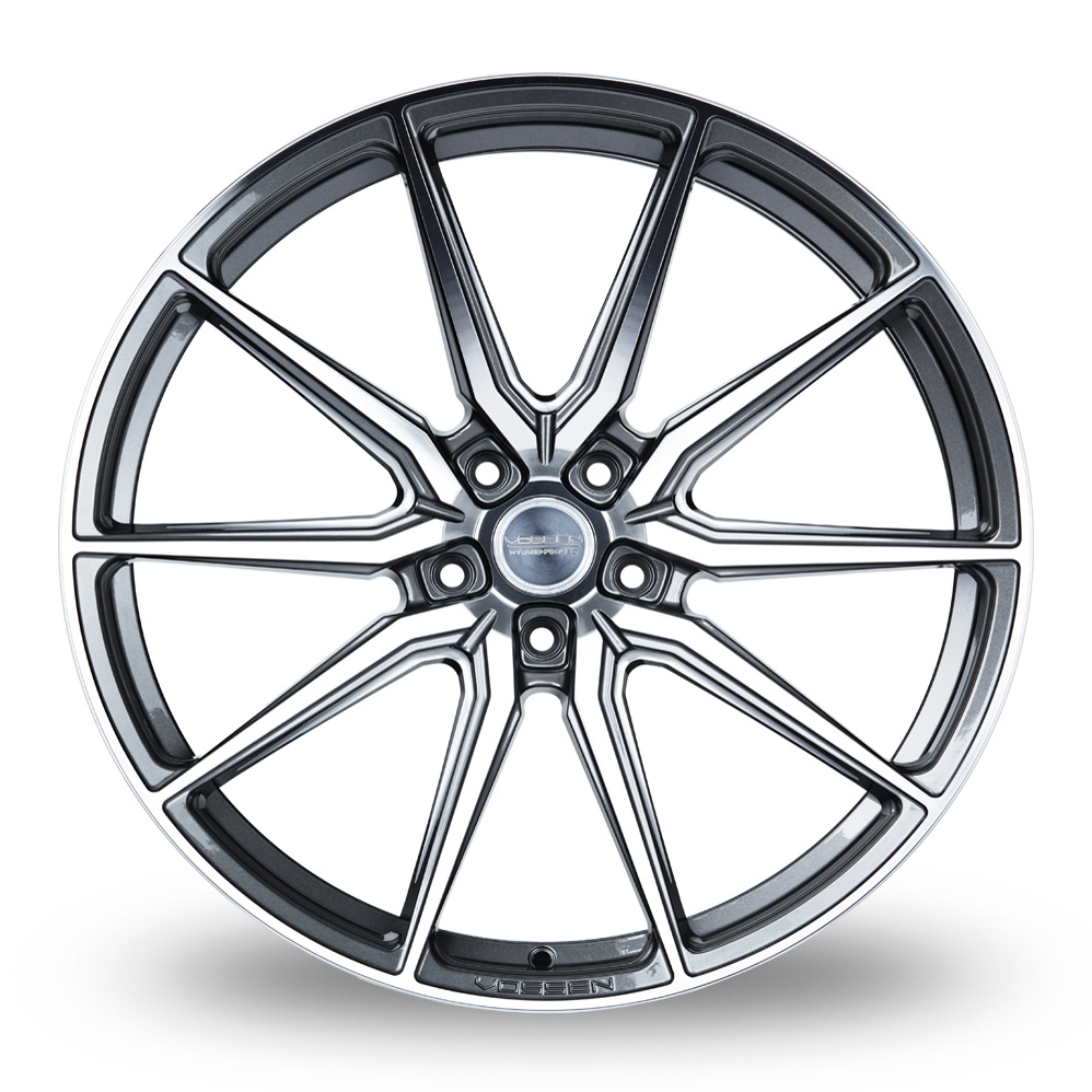 19 Inch Vossen HF-3  Graphite Polished Alloy Wheels