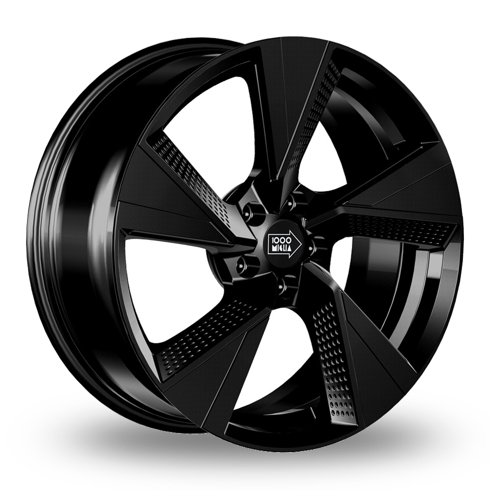 18 Inch Mille Miglia MME-03 Gloss Black Alloy Wheels