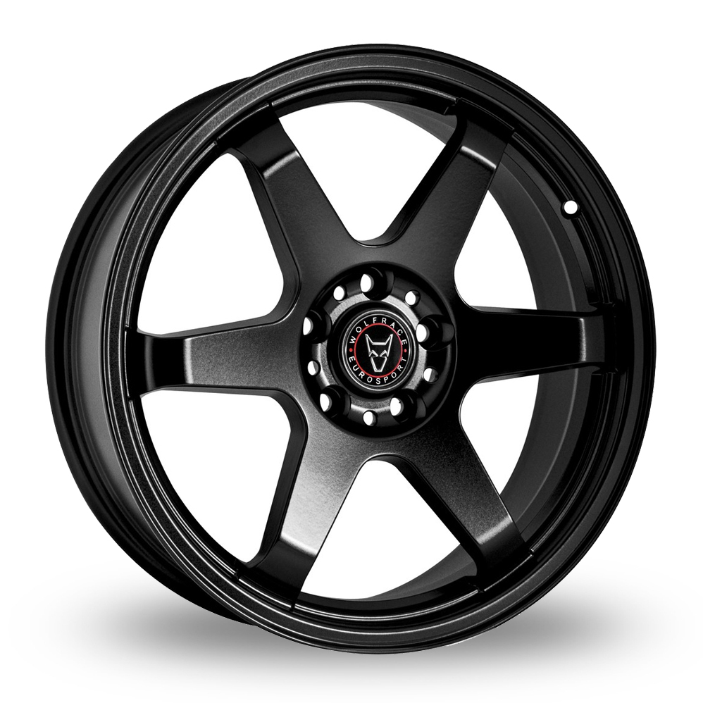 18 Inch Wolfhart Asia-Tec JDM Matt Black Alloy Wheels