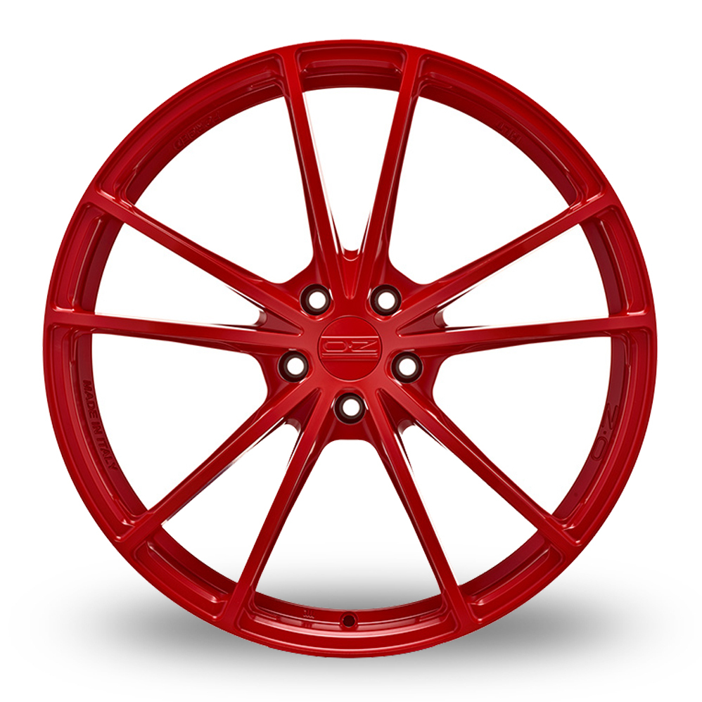 19 Inch OZ Racing Forged Zeus Red Alloy Wheels