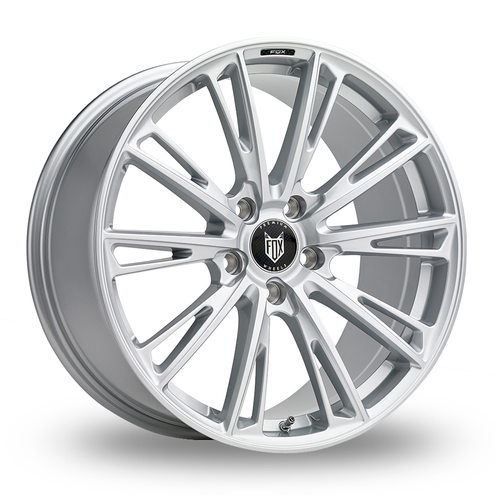 18 Inch Fox Racing Omega Silver Alloy Wheels