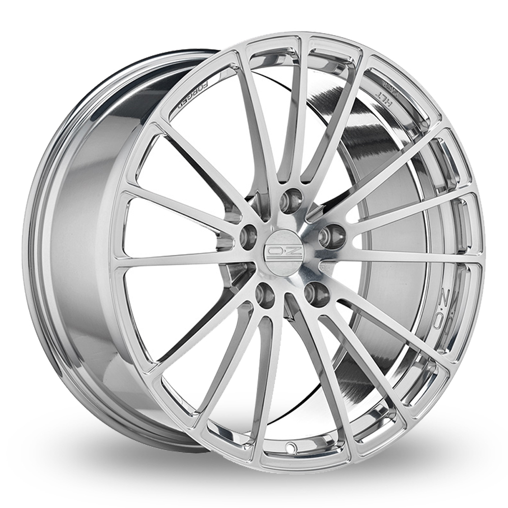 9x20/9.5x20 (Front) & 10x20/10.5/20/11x20/11.5x20 (Rear) OZ Racing Forged Ares Ceramic Polished Alloy Wheels