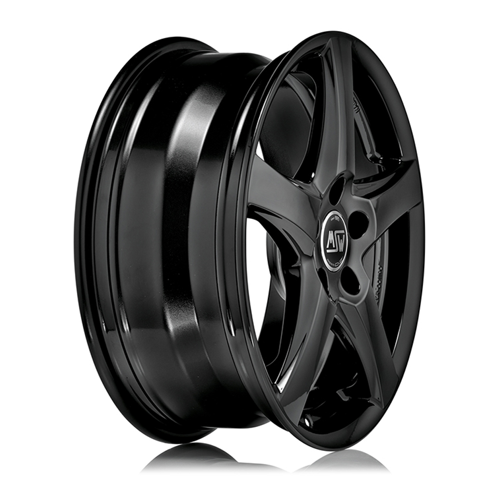 16 Inch MSW (by OZ) 78 Gloss Black Alloy Wheels