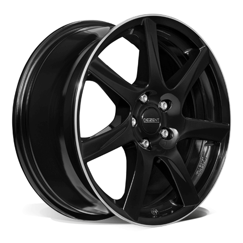 17 Inch Dezent TW Black Polished Alloy Wheels