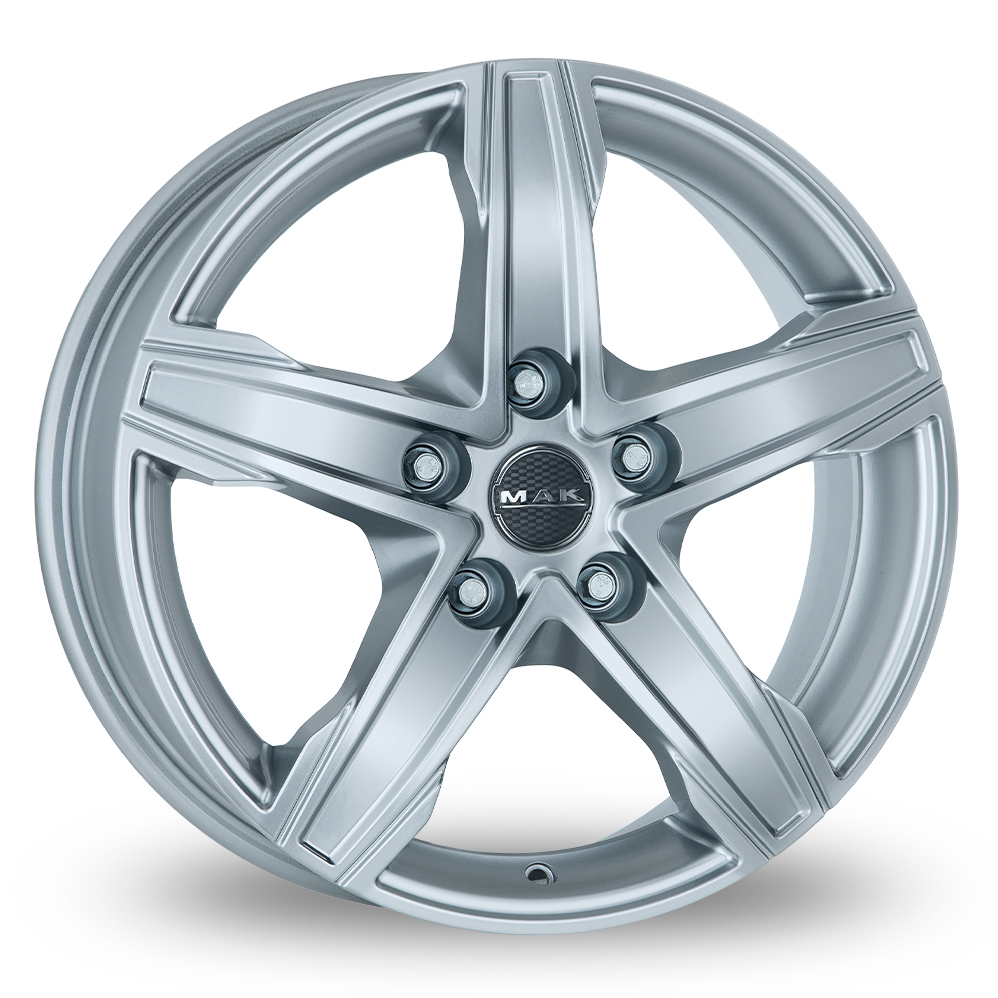 18 Inch MAK King 5 Silver Alloy Wheels