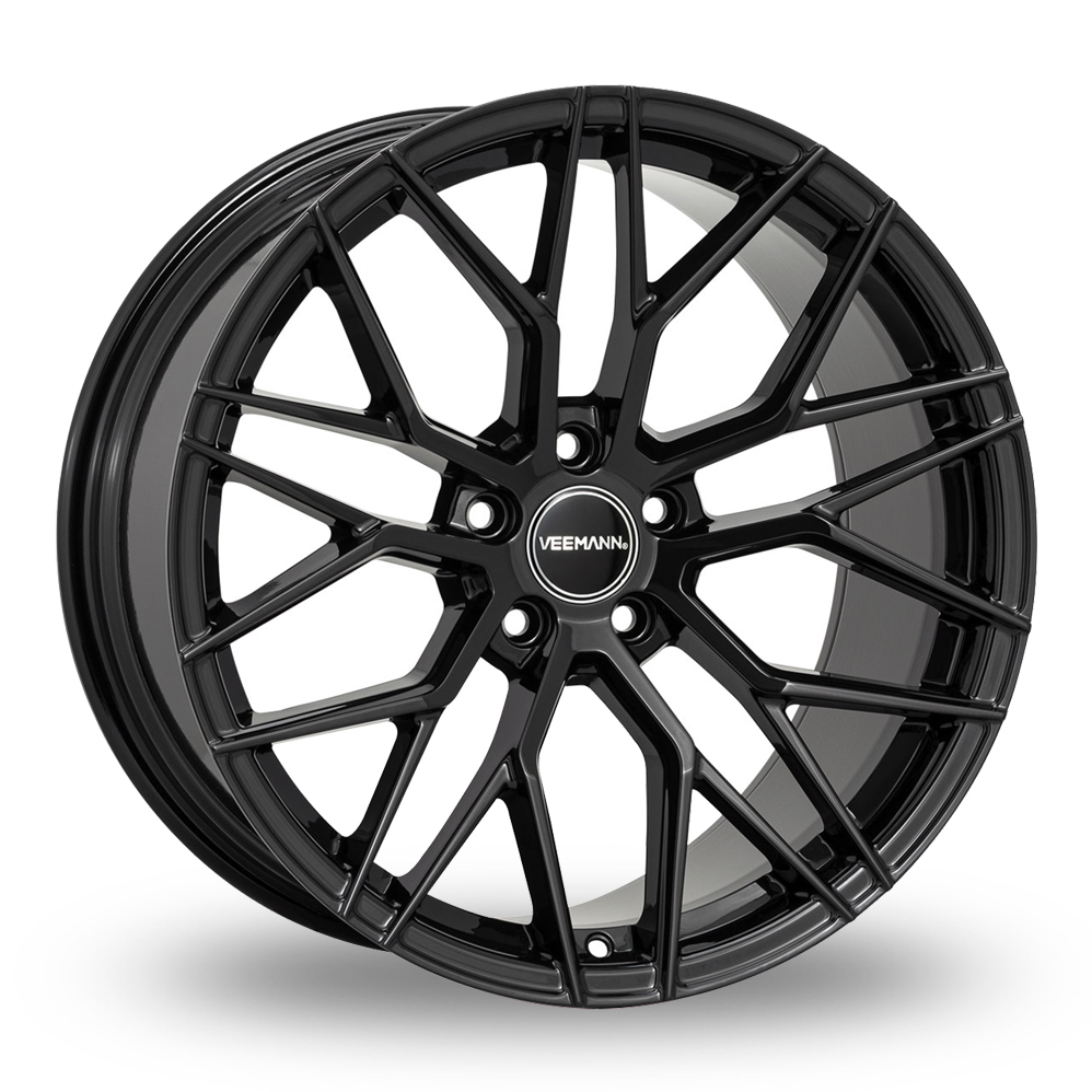 22 Inch VEEMANN VC520 Gloss Black Alloy Wheels