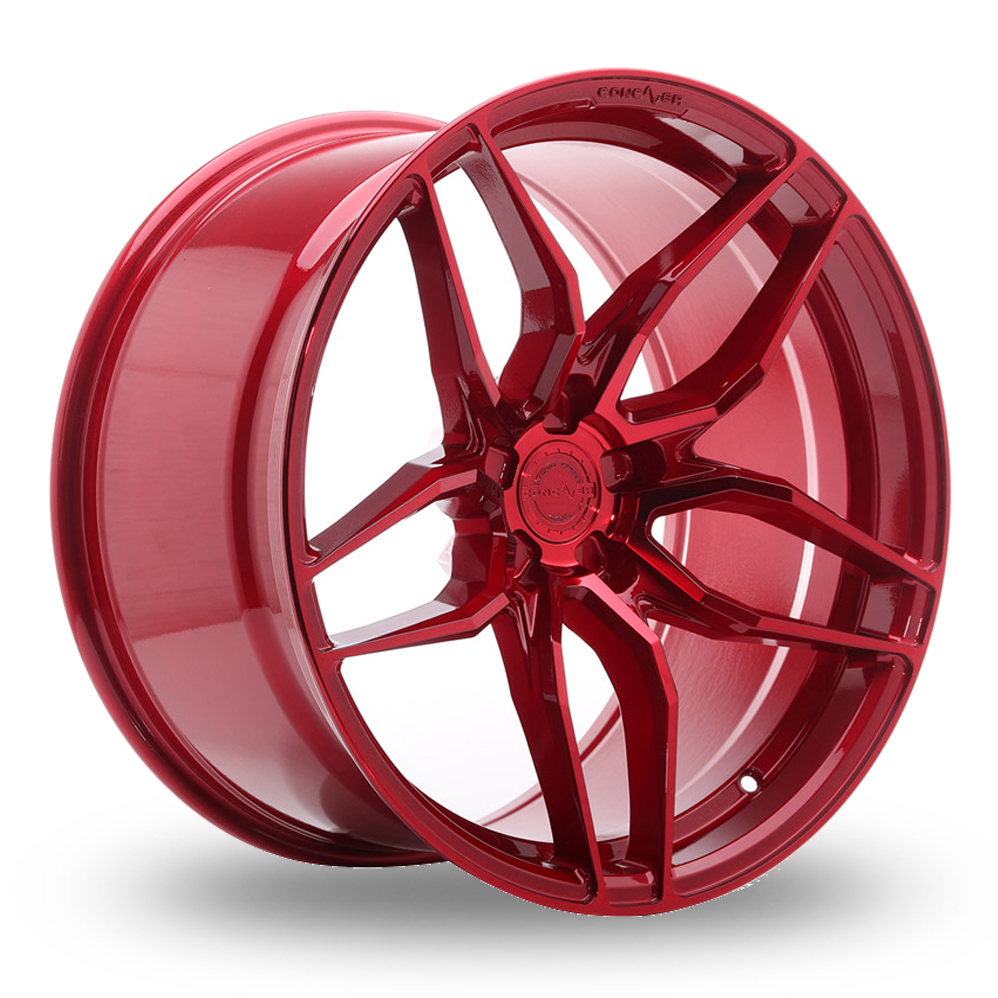 20 Inch Concaver CVR3 (Concave) Candy Red Alloy Wheels