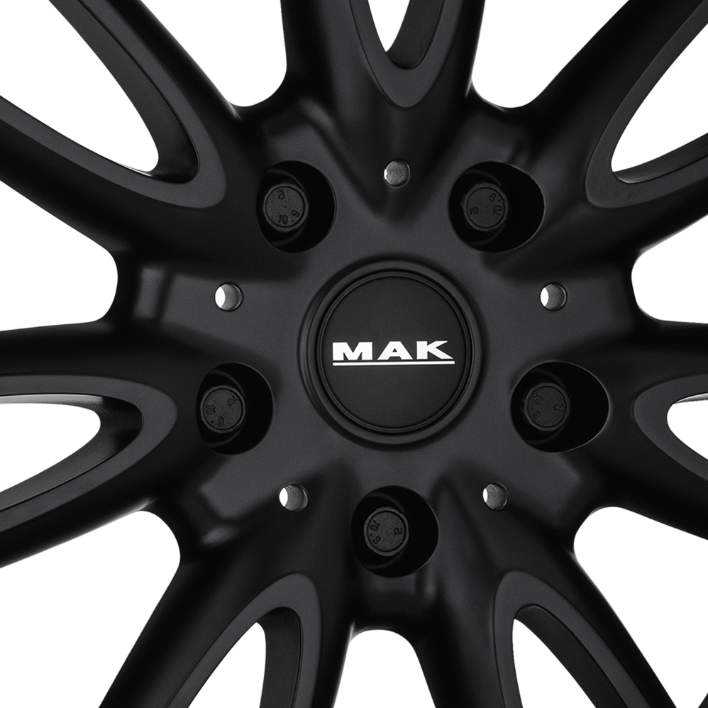 16 Inch MAK Jackie Matt Black Alloy Wheels