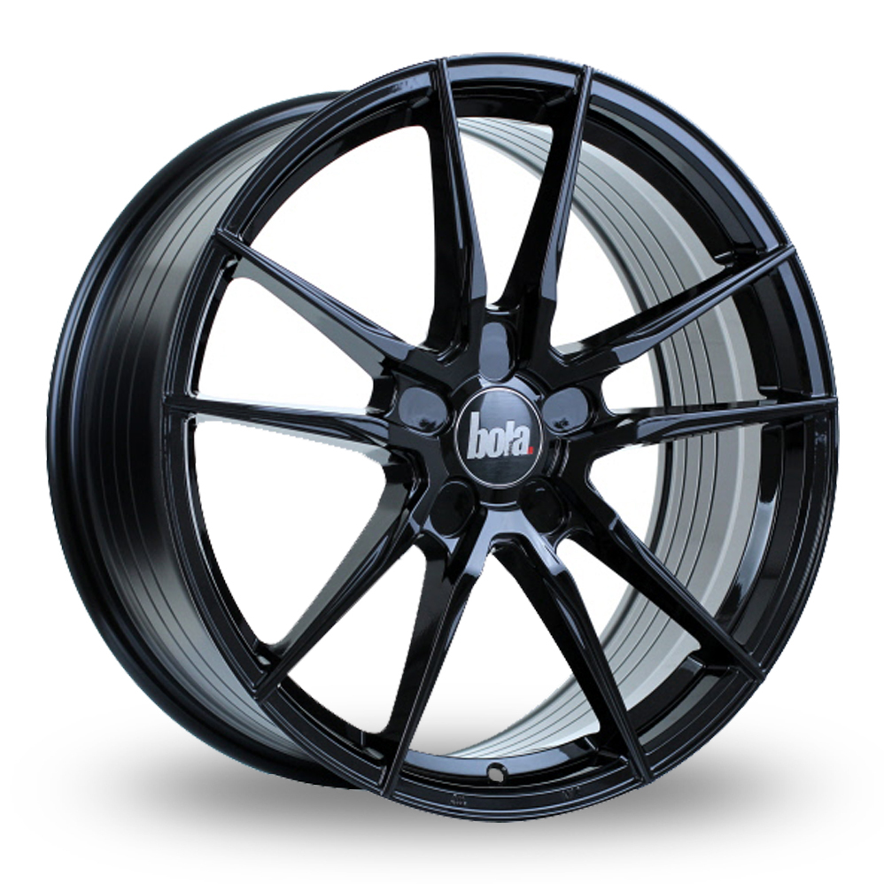 19 Inch Bola FLD Gloss Black Alloy Wheels