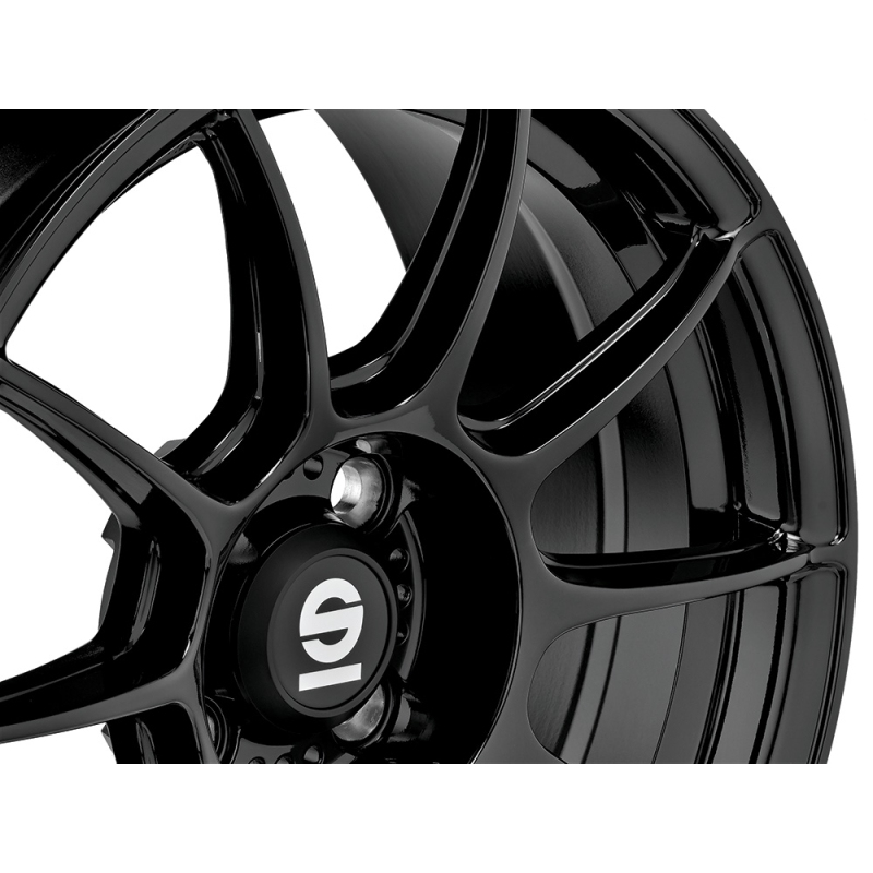 17 Inch Sparco FF1 Gloss Black Alloy Wheels