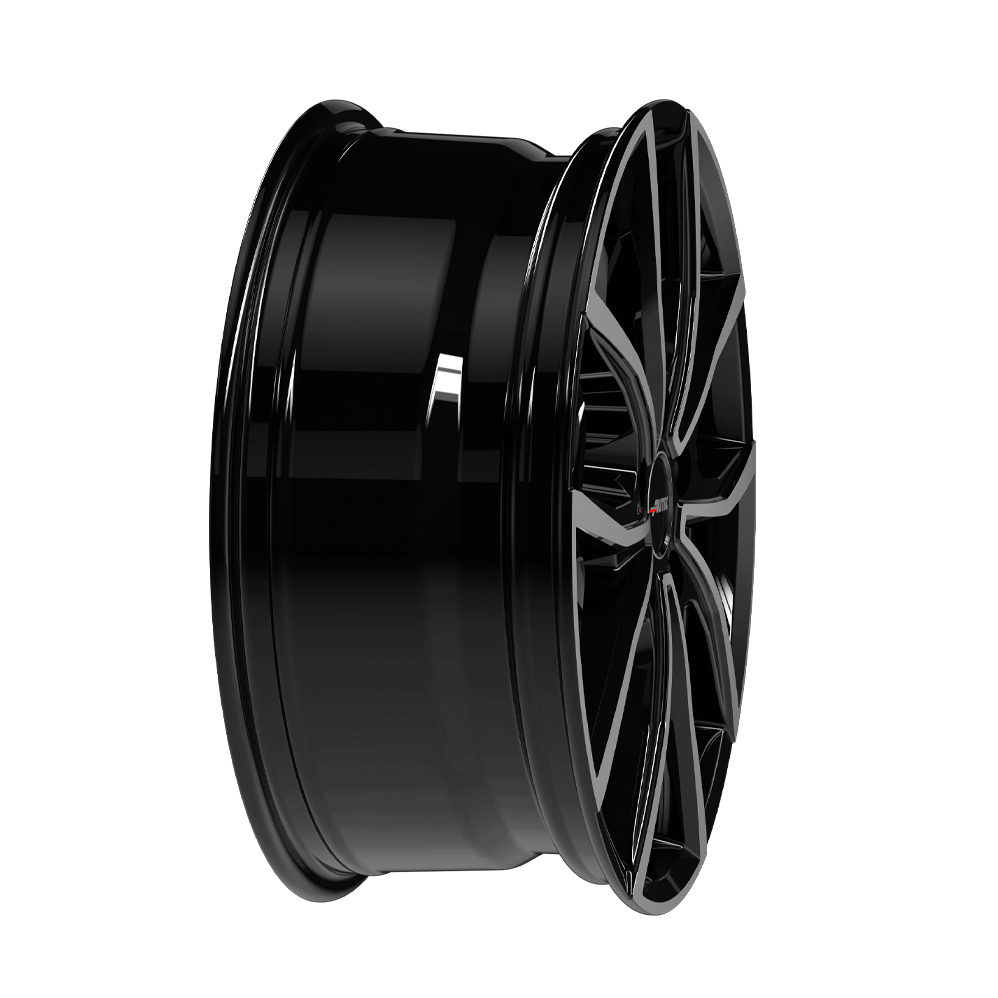 19 Inch Autec Vidron Gloss Black Polished Alloy Wheels