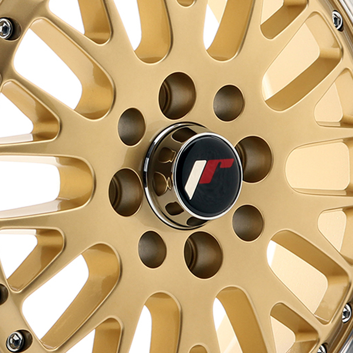 15 Inch Japan Racing JR10 (7x15) Gold Machined Lip Alloy Wheels