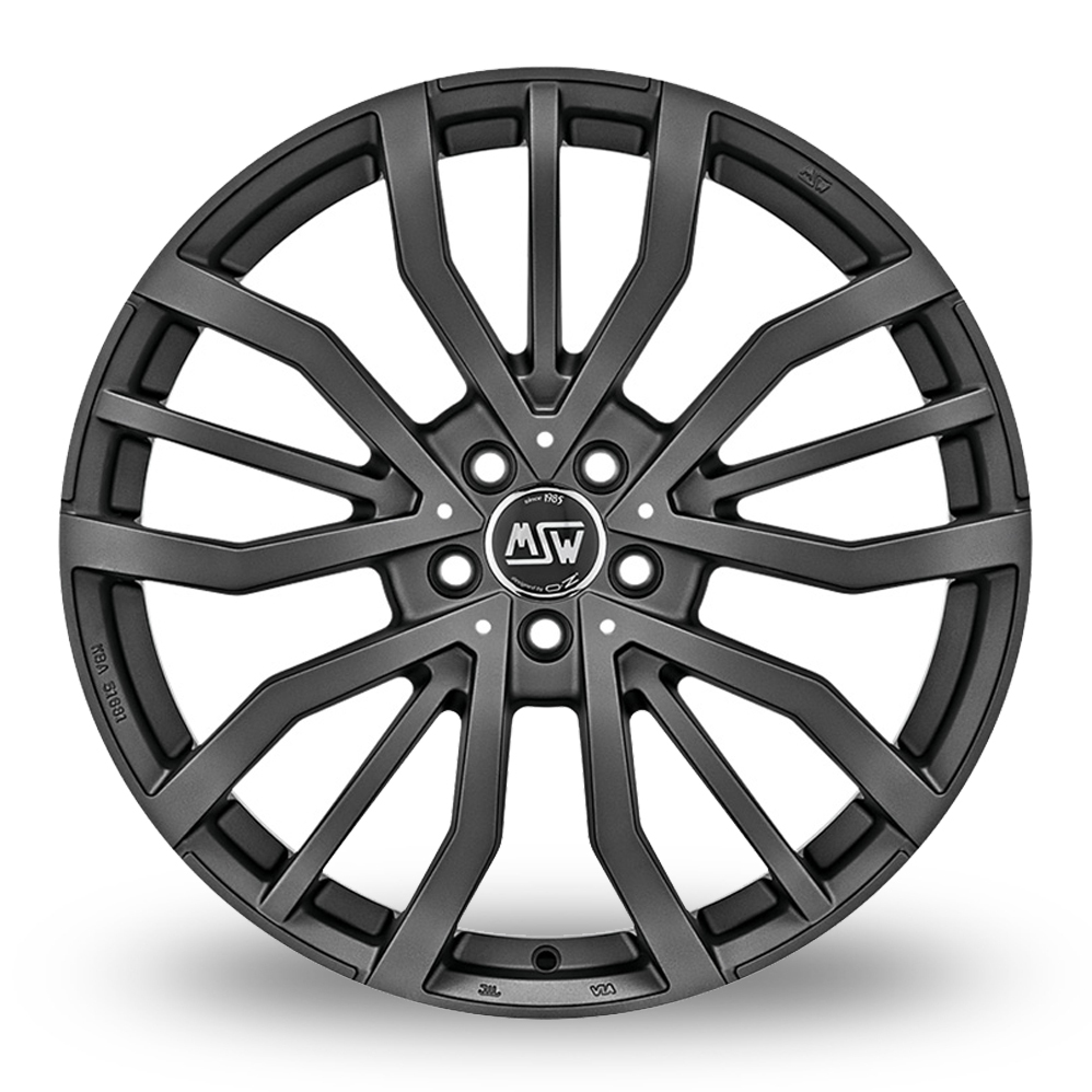 19 Inch MSW (by OZ) 49 Matt Gun Metal Alloy Wheels