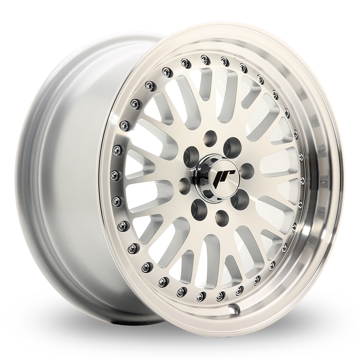 15 Inch Japan Racing JR10 (7x15) Silver Machined Face Alloy Wheels