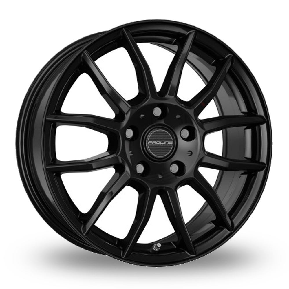 16 Inch Proline AX100 Black Glossy Alloy Wheels