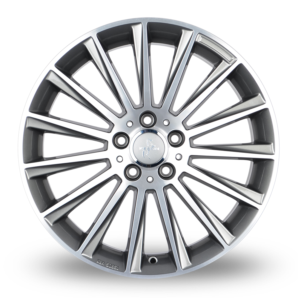 18 Inch Keskin Tuning KT18 Palladium Front Polished Alloy Wheels