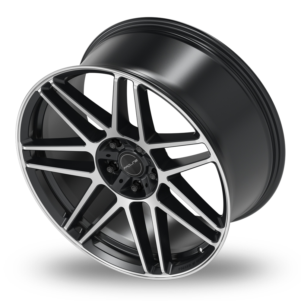 22 Inch Proline PFG FORGED Black Matt Polished Alloy Wheels