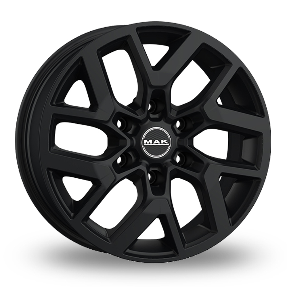 16 Inch MAK Gravel Matt Black Alloy Wheels