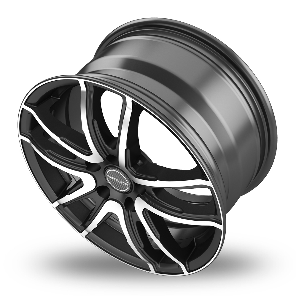 17 Inch Proline PXV Black Polished Alloy Wheels