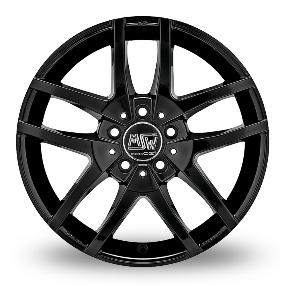 17 Inch MSW (by OZ) MSW 28 Gloss Black Alloy Wheels