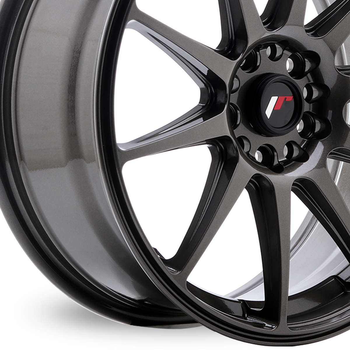 18 Inch Japan Racing JR11 (7.5x18) Hyper Grey Alloy Wheels