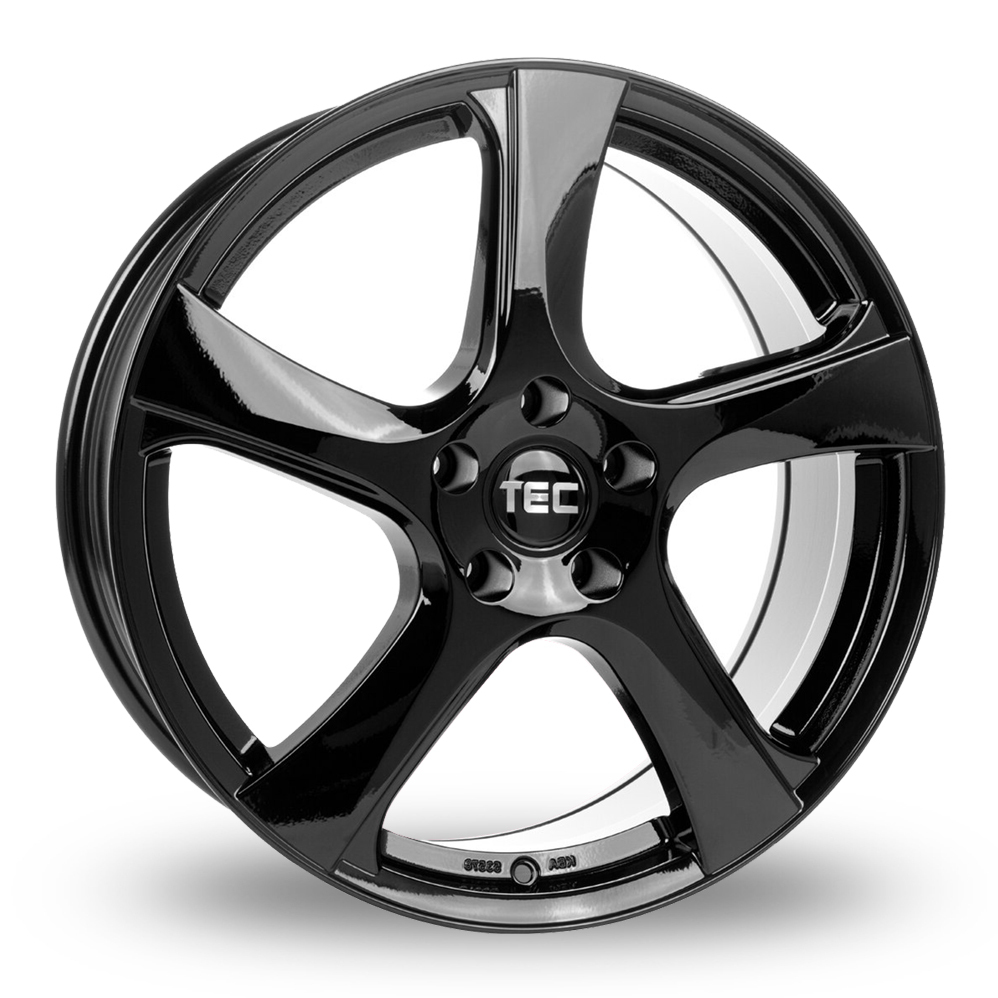 16 Inch TEC Speedwheels AS5 Gloss Black Alloy Wheels