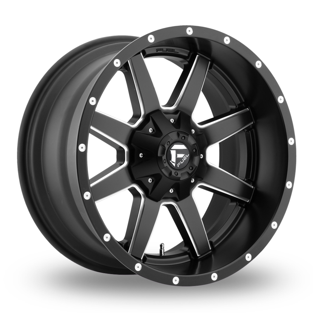 18 Inch Fuel Off-Road Maverick (Custom Fitment) (US Stock) Matt Black Milled Alloy Wheels