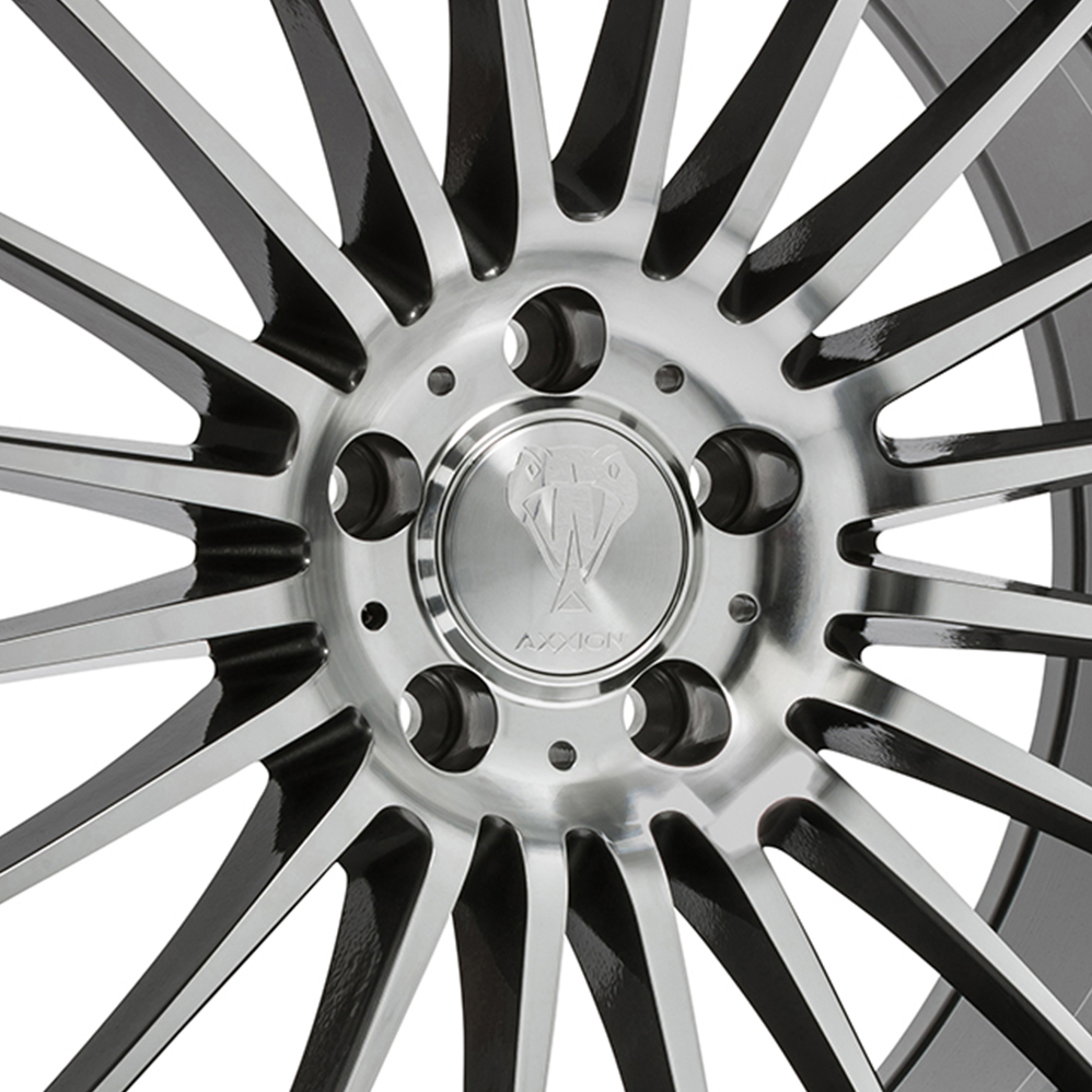 19 Inch Axxion AX5 Daytona Grey Polished Alloy Wheels