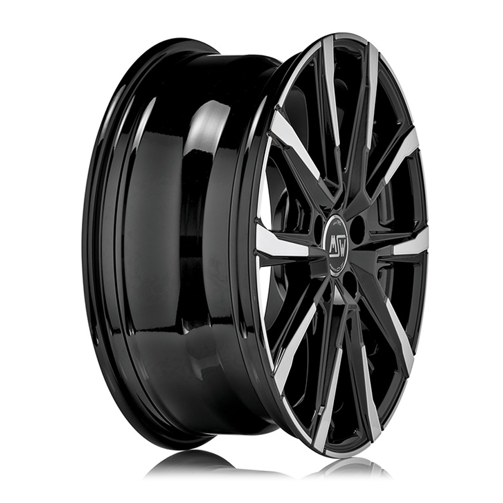 16 Inch MSW (by OZ) 79 Black Polished Alloy Wheels