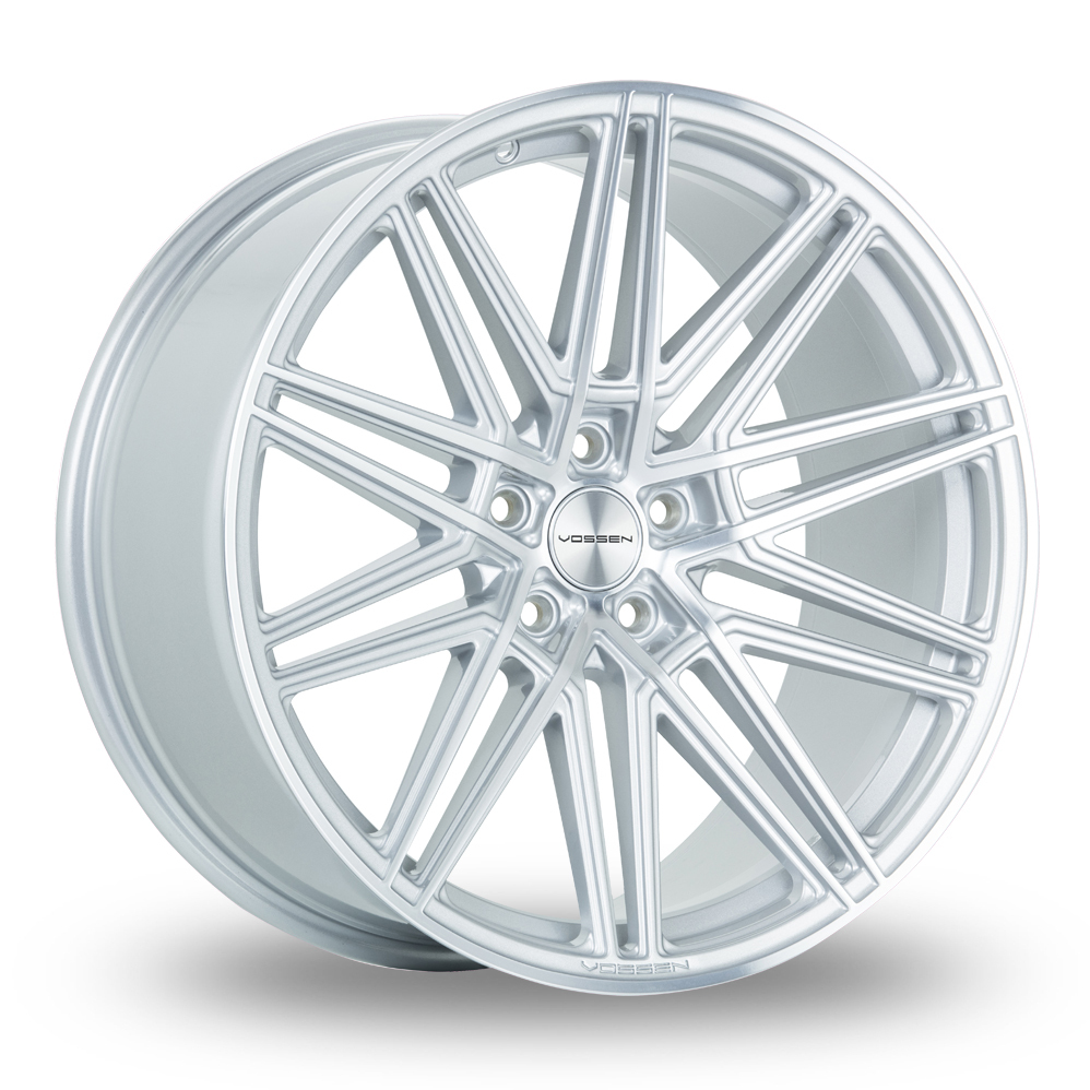 22 Inch Vossen CV10 Concave Silver Polished Alloy Wheels