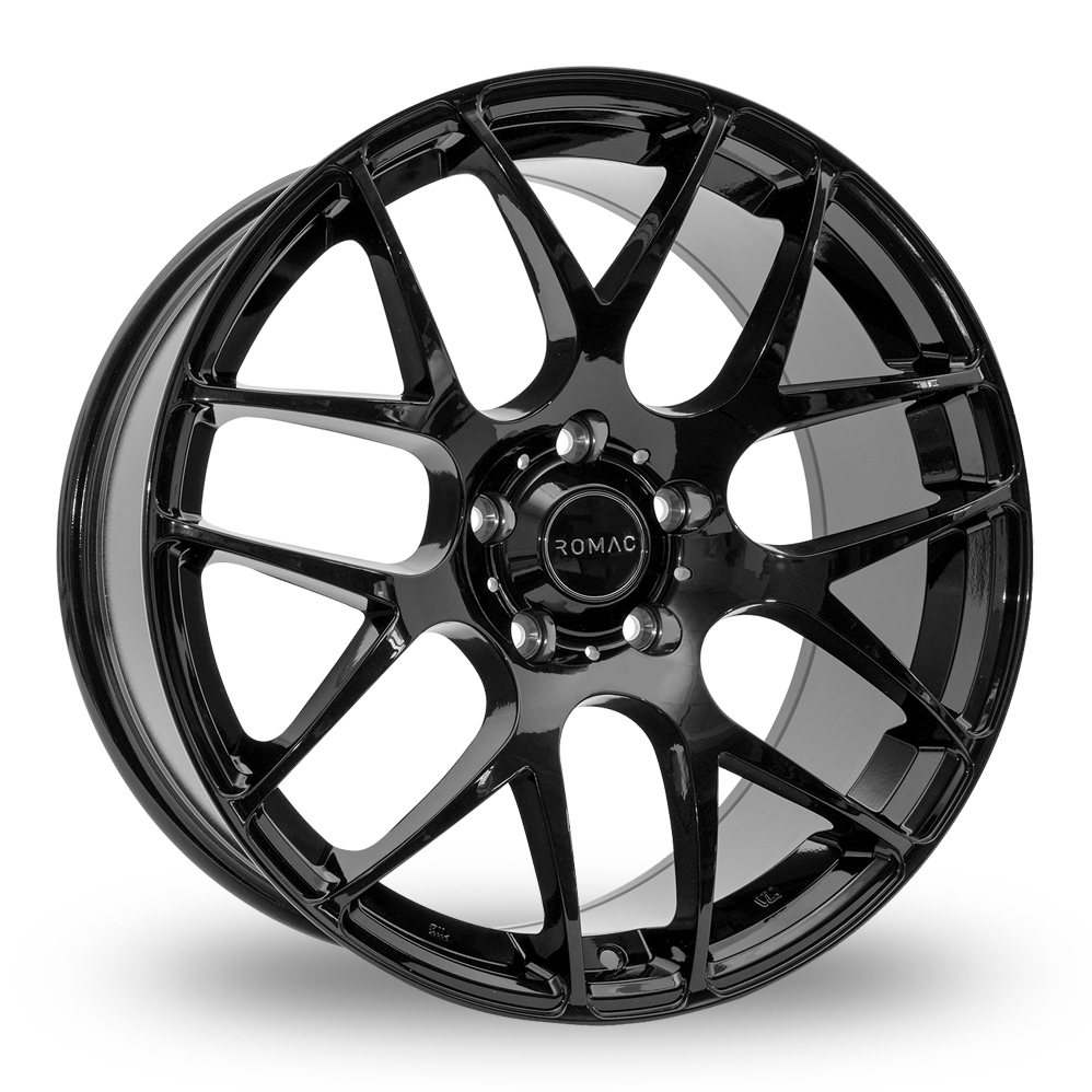 17 Inch Romac Radium Gloss Black Alloy Wheels