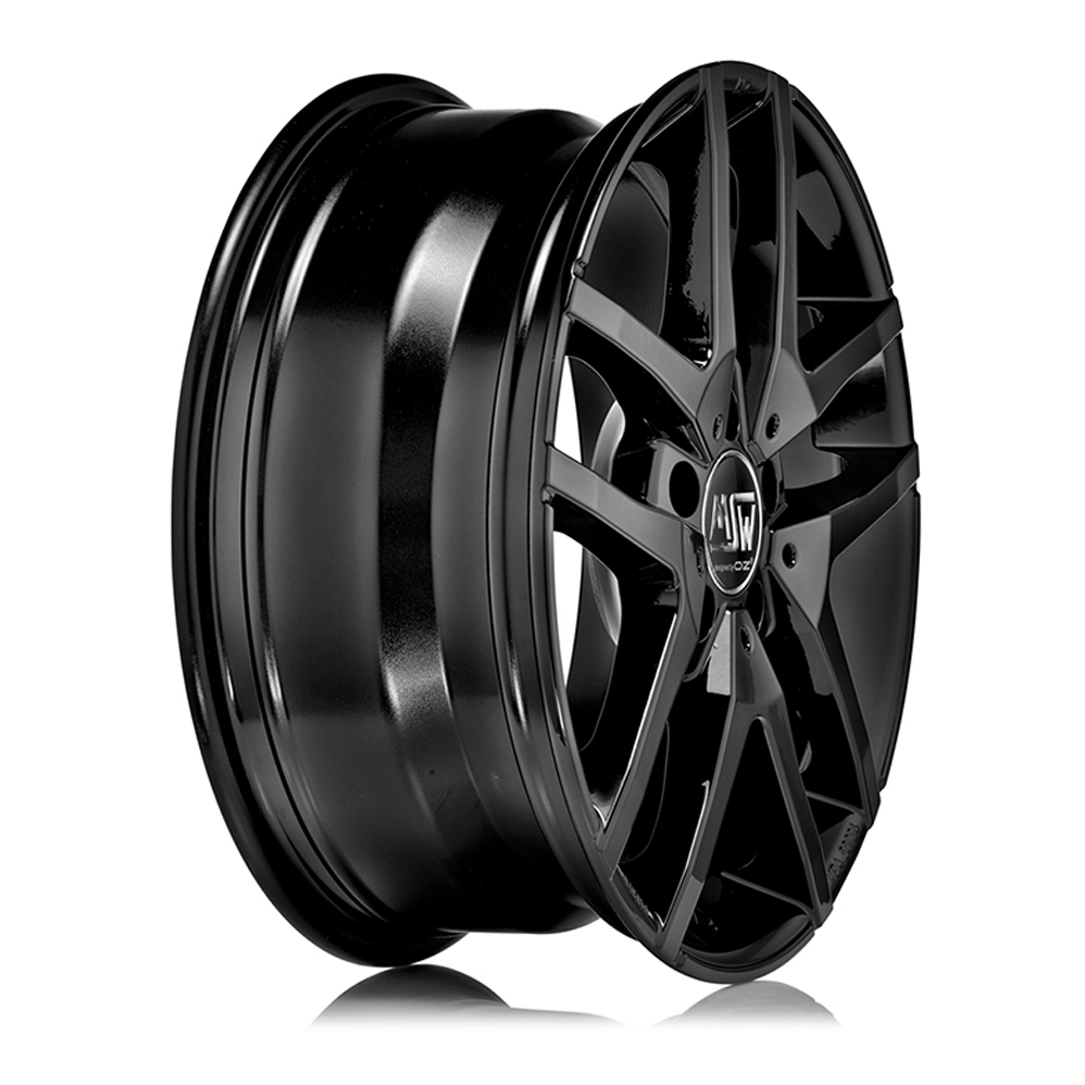 17 Inch MSW (by OZ) MSW 28 Gloss Black Alloy Wheels