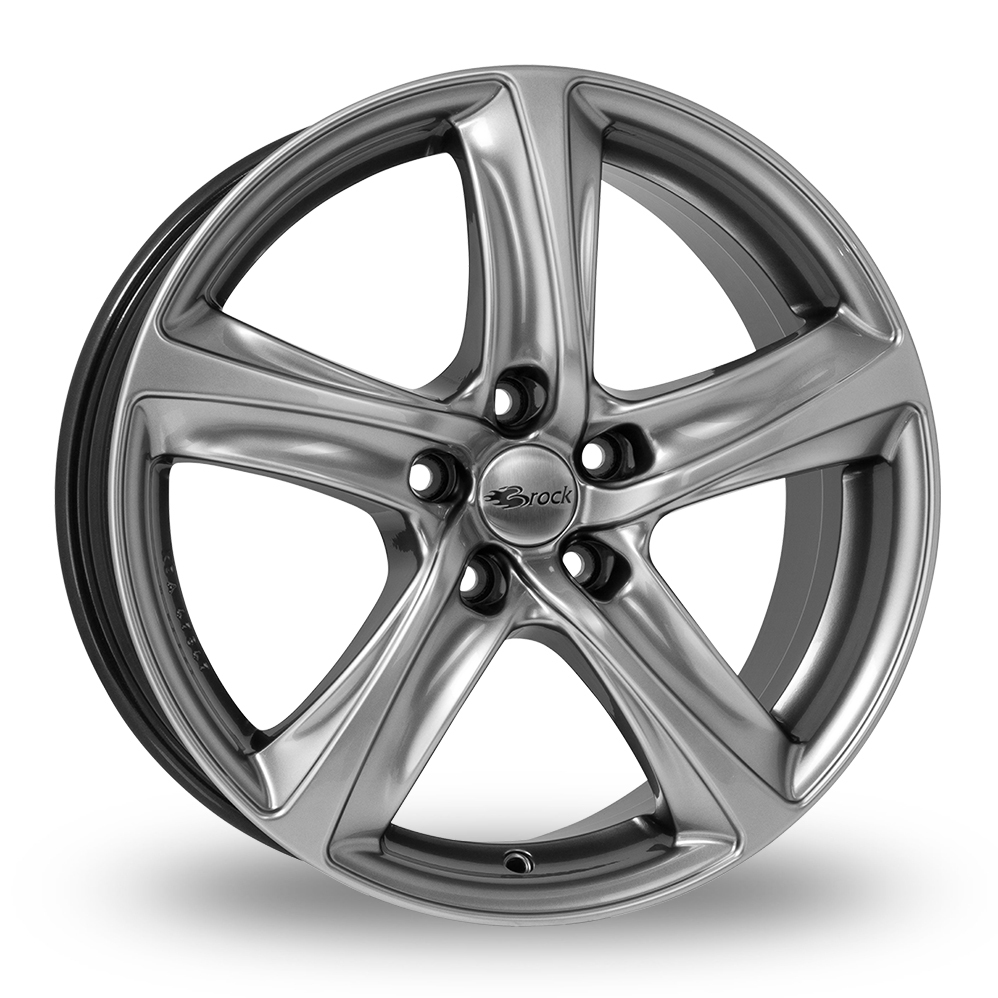 18 Inch Brock B25 Chrome Silver Alloy Wheels