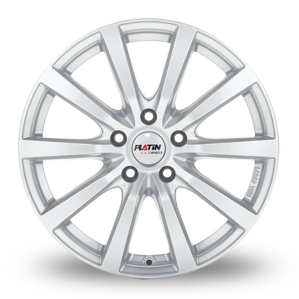 15 Inch Platin P 69 Silver Alloy Wheels