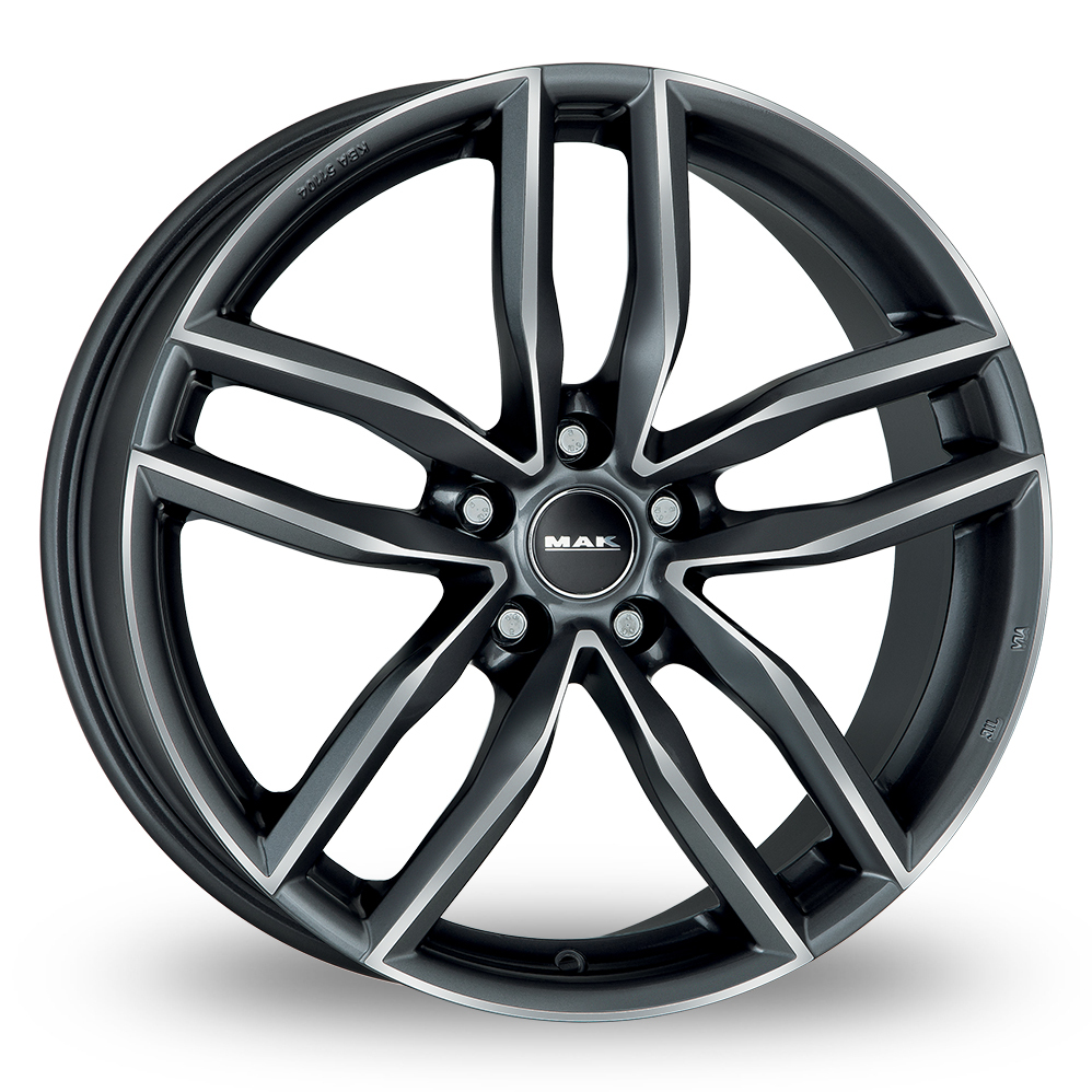 18 Inch MAK Sarthe Gun Metal Mirror Face Alloy Wheels