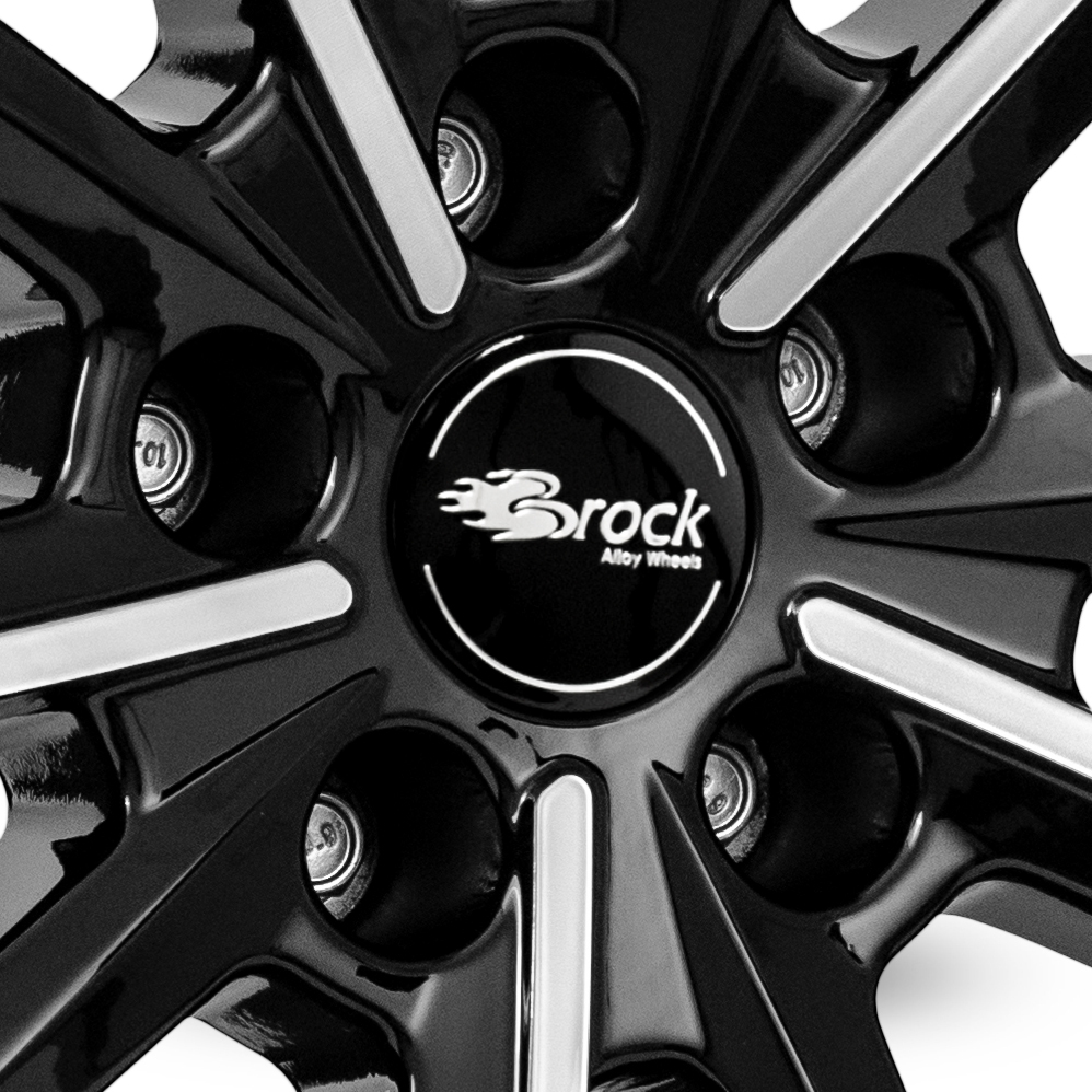 20 Inch RC Design RC34 Gloss Black Polished Alloy Wheels