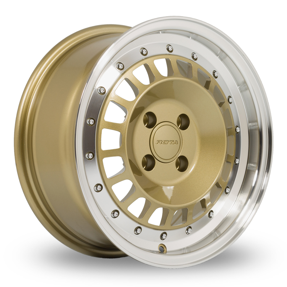 15 Inch Rota Speciale Gold Alloy Wheels