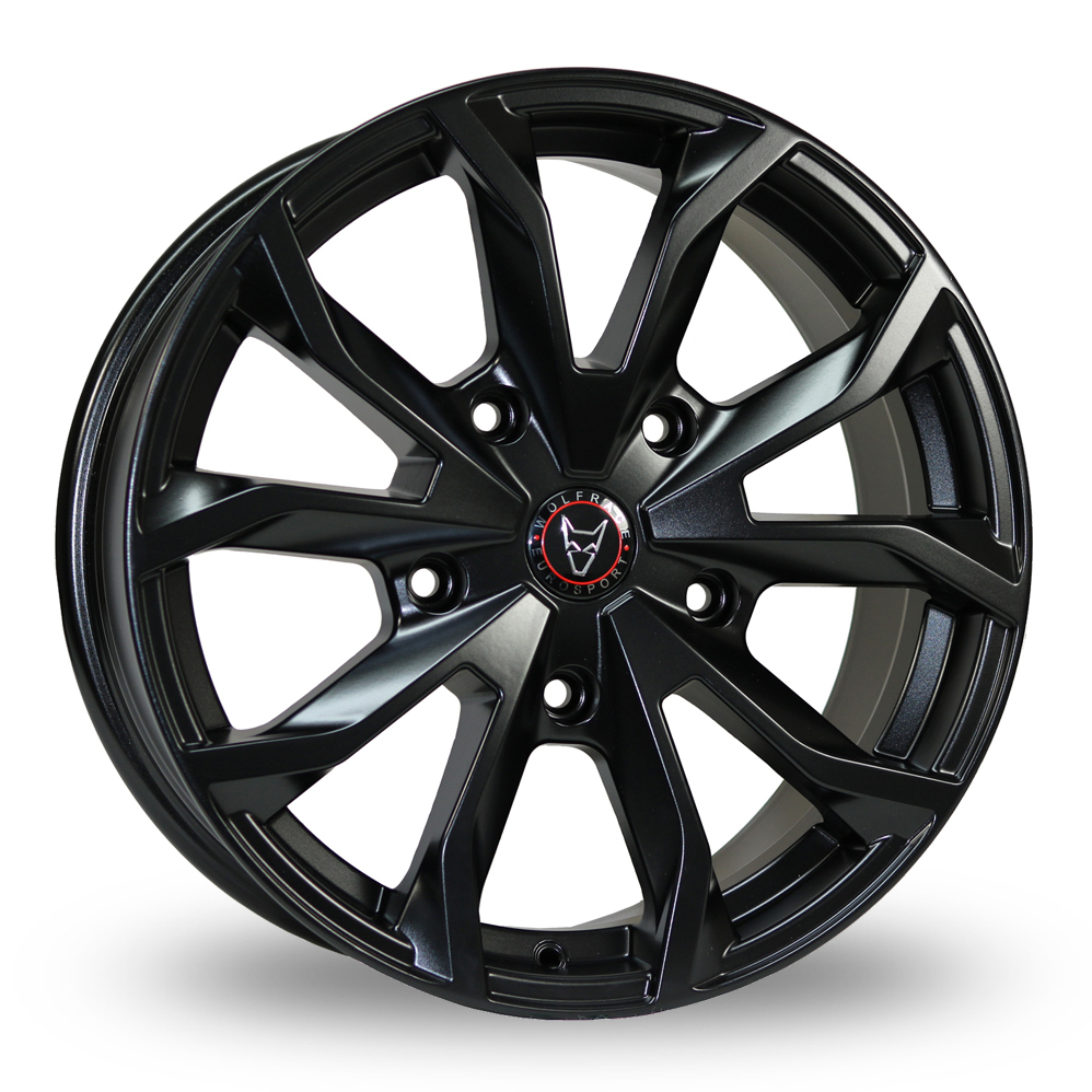 18 Inch Wolfrace Assassin TRS Matt Black Alloy Wheels