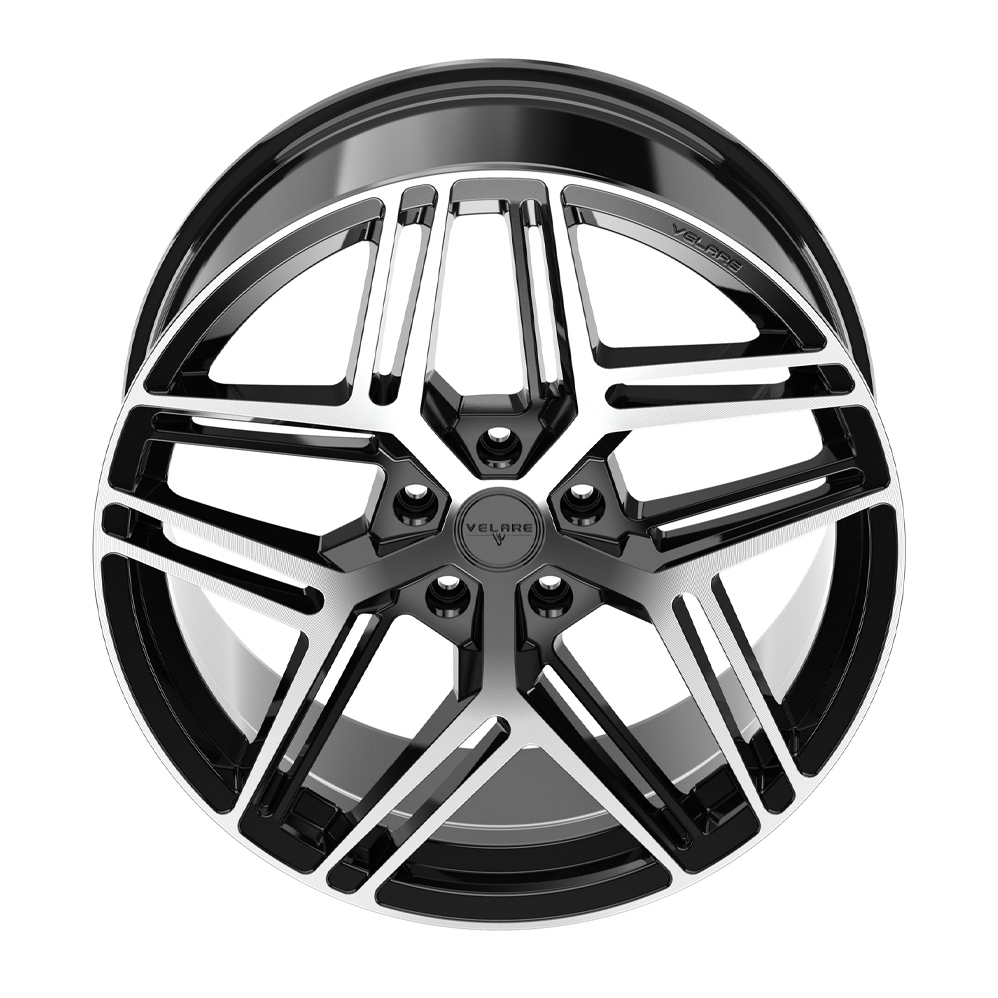 20 Inch Velare VLR16 Black Polished Alloy Wheels