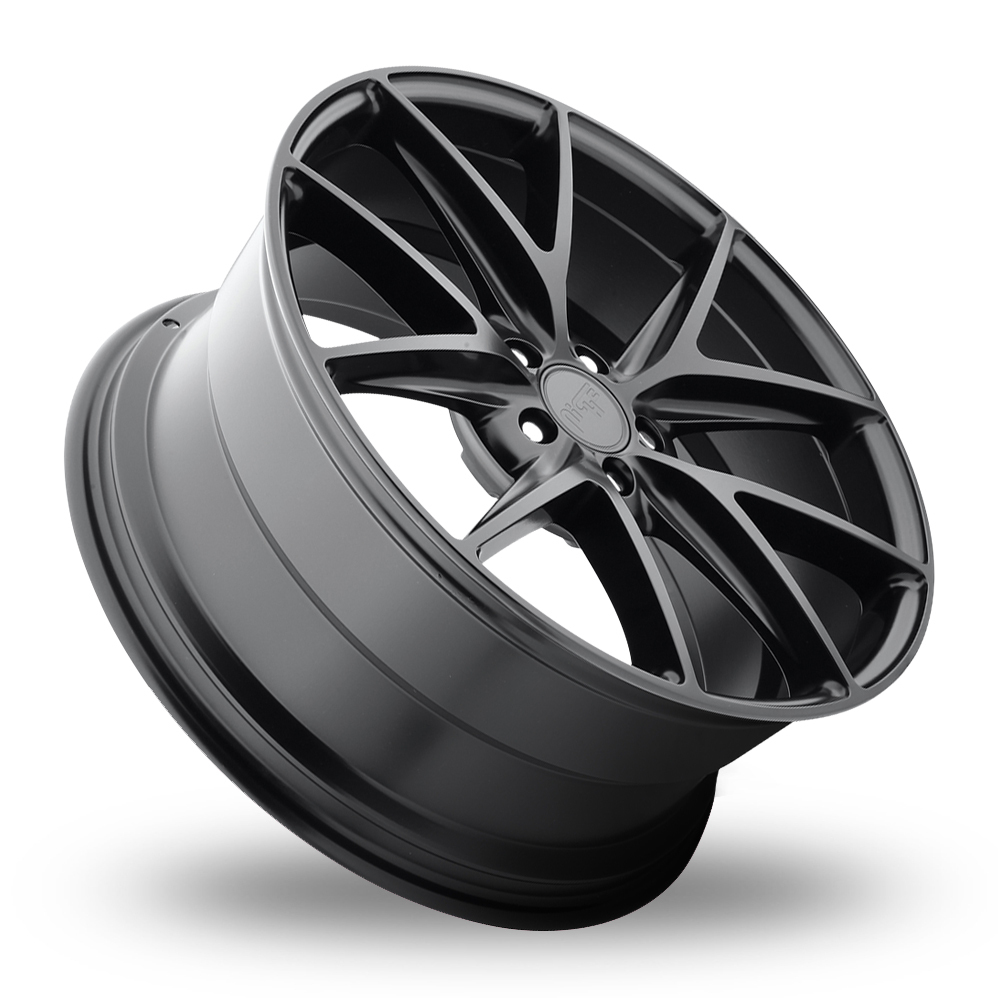 8.5x19 (Front) & 9.5x19 (Rear) Niche Misano Matt Black Alloy Wheels