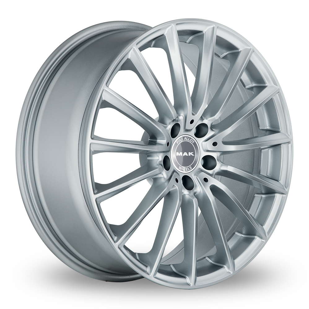 19 Inch MAK Komet Silver Alloy Wheels