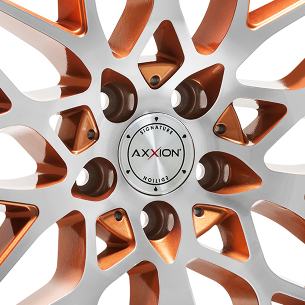 19 Inch Axxion AX9 Liquid Copper Machined Alloy Wheels